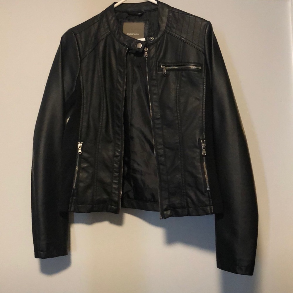 Maurices Black Leather Jacket